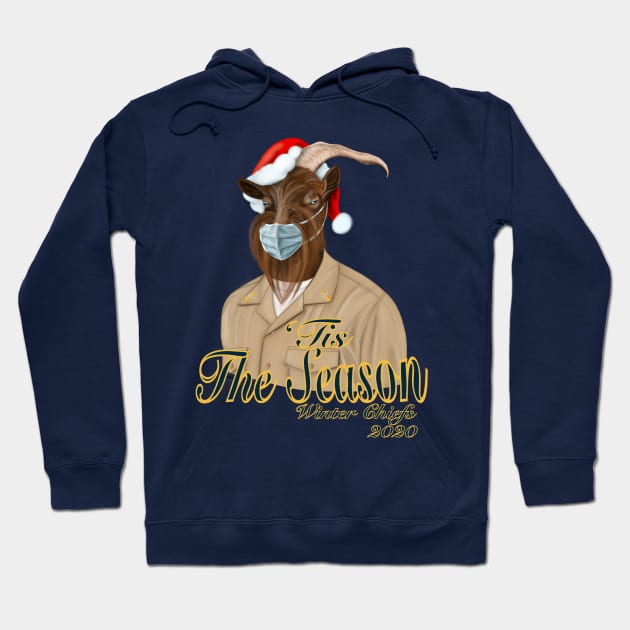 Winter Chief GOAT Hoodie by KataMartArt